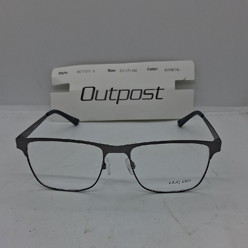 NWT Rxable Mens Outpost 5 Gunmetal Eyeglass Frames